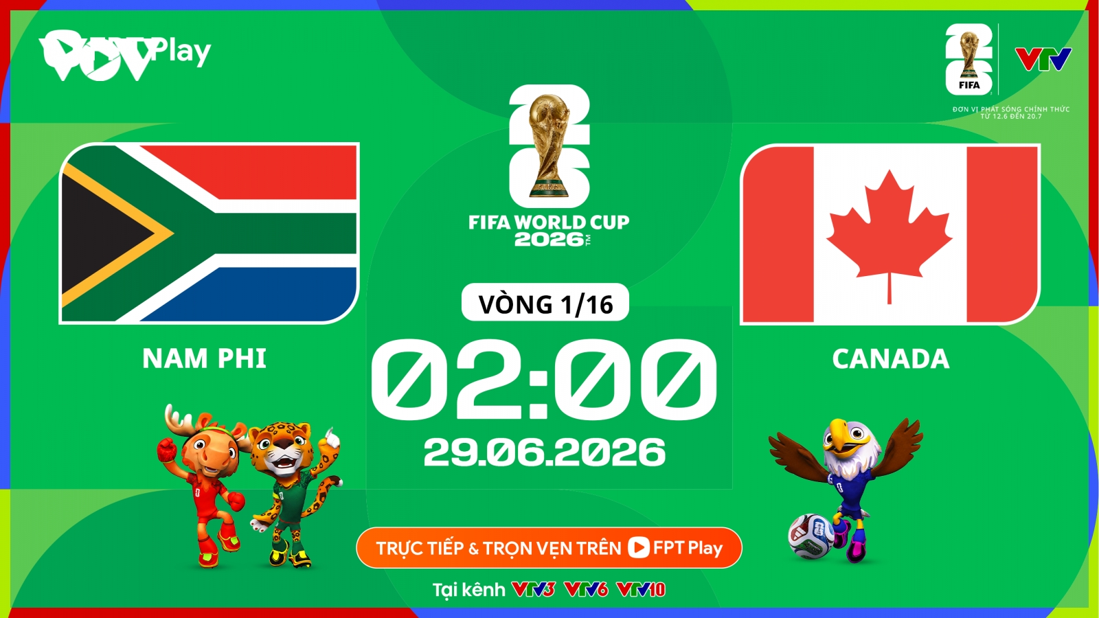 Nam Phi – Canada: Xác định tấm vé đầu tiên vào vòng 16 đội World Cup 2026