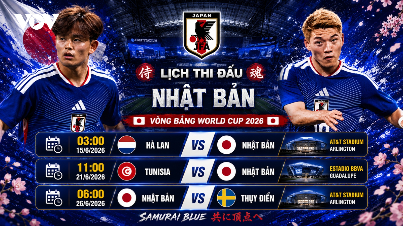 Lịch thi đấu World Cup 2026 của Nhật Bản: Vượt qua "cơn bão" chấn thương
