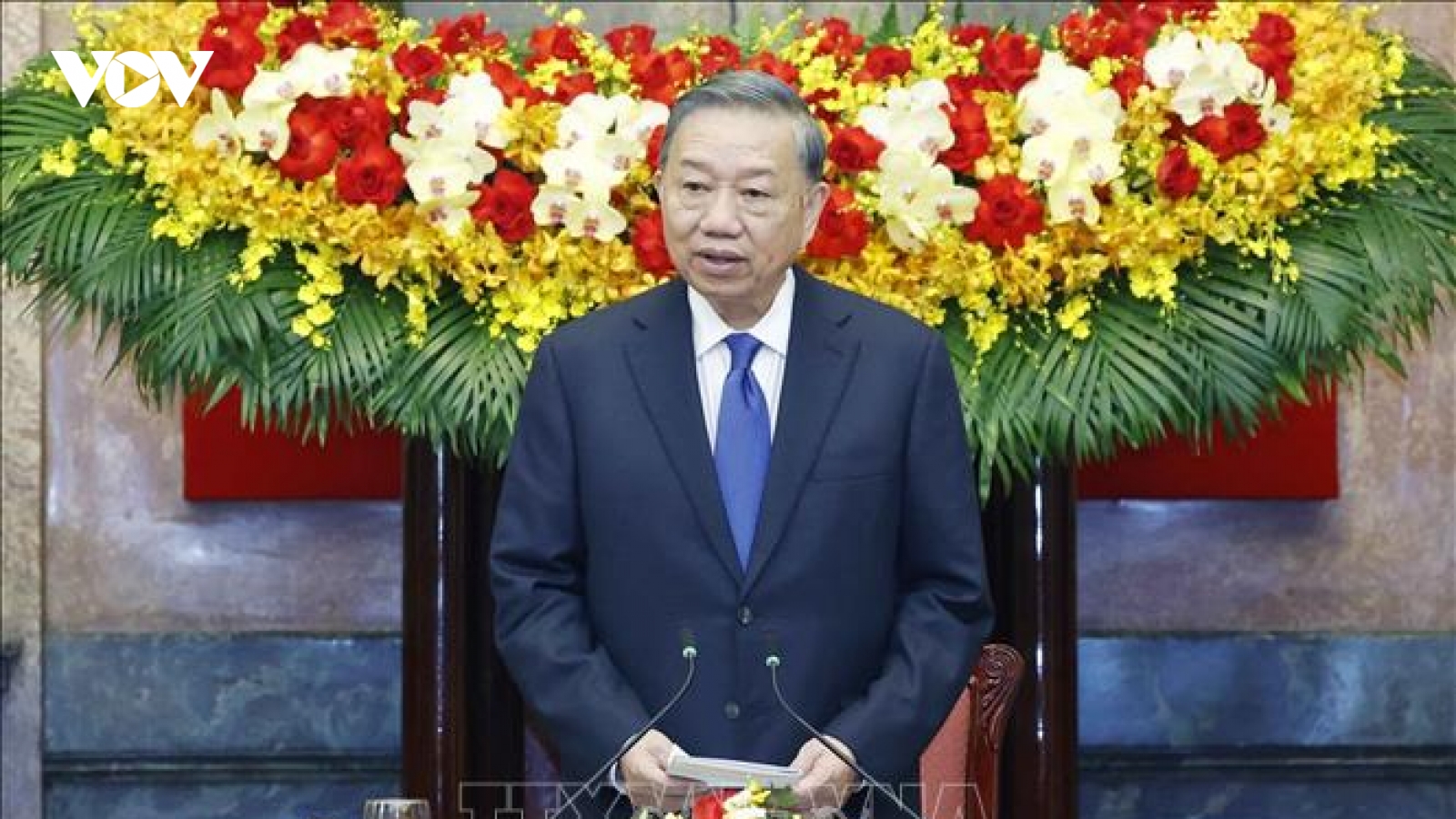 Tổng Bí thư, Chủ tịch nước Tô Lâm tiếp các trưởng đoàn dự Diễn đàn Tương lai ASEAN