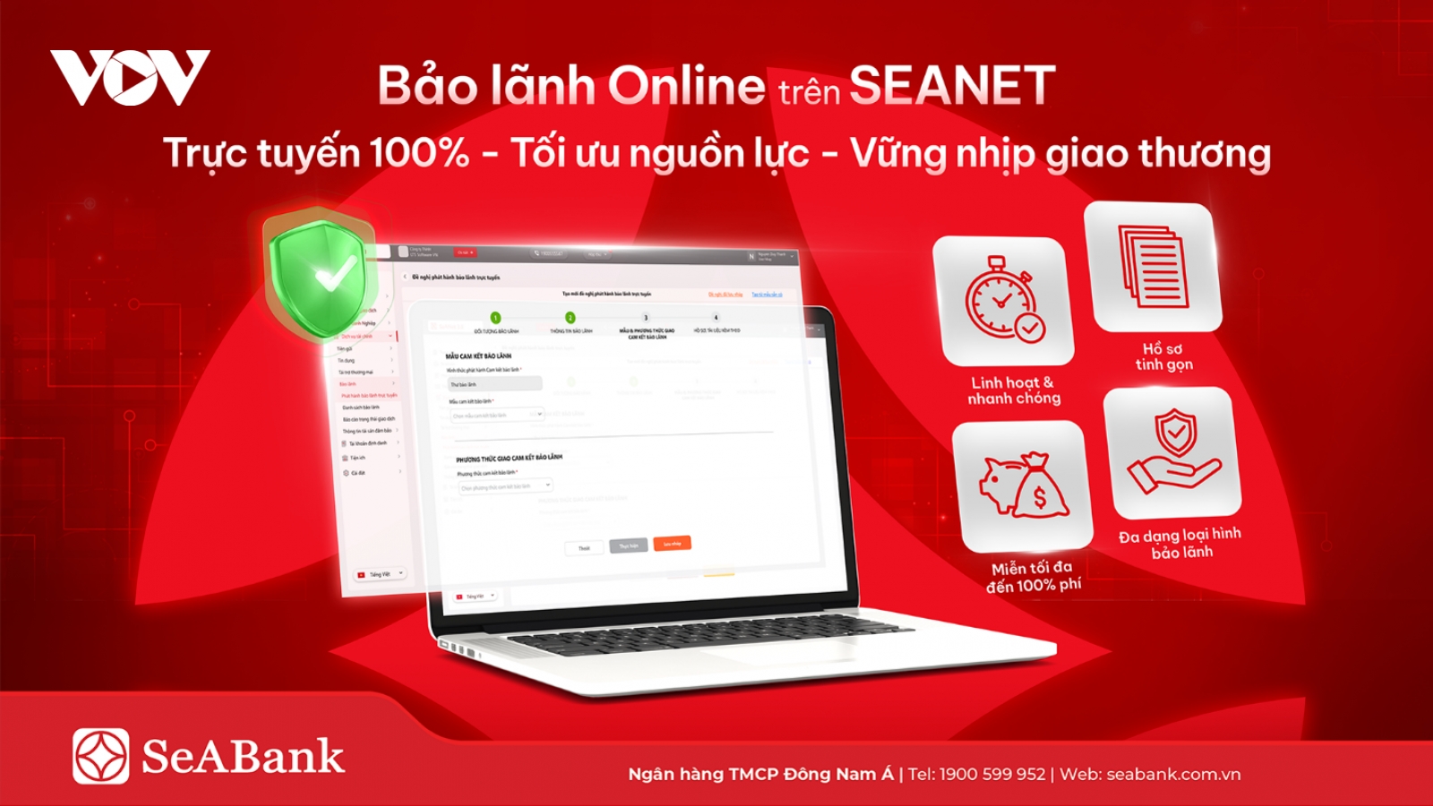 SeABank ra mắt tính năng Bảo lãnh Online, miễn đến100% phí cho khách hàng