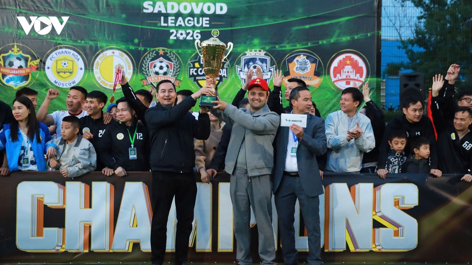 Đội FC Thanh Hoá Sadovod giành Cúp Vàng Giải bóng đá Liga Sadovod 2026 tại Nga