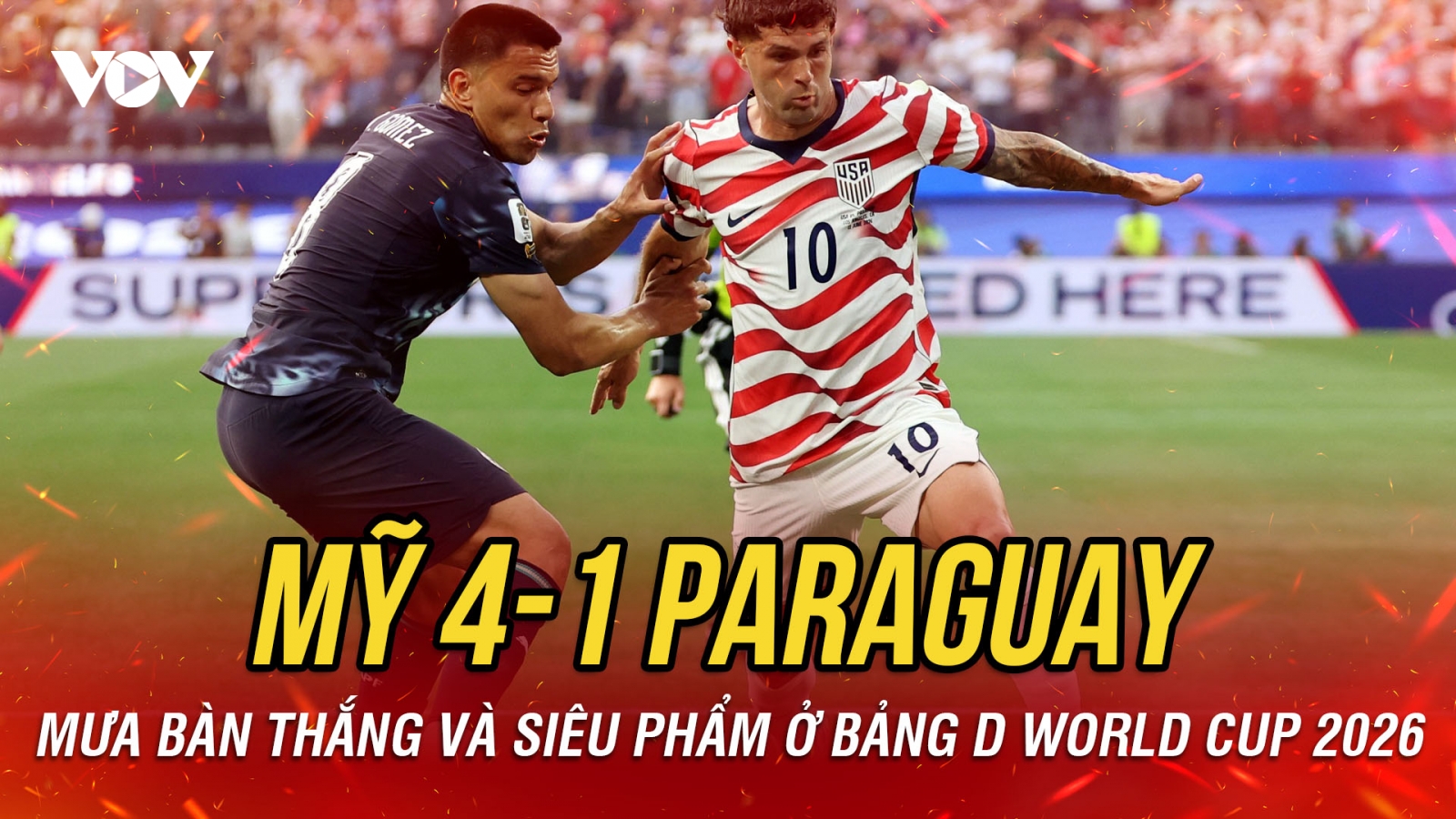 Kết quả bảng D World Cup 2026 ngày 13-6: Mỹ thắng tưng bừng trước Paraguay