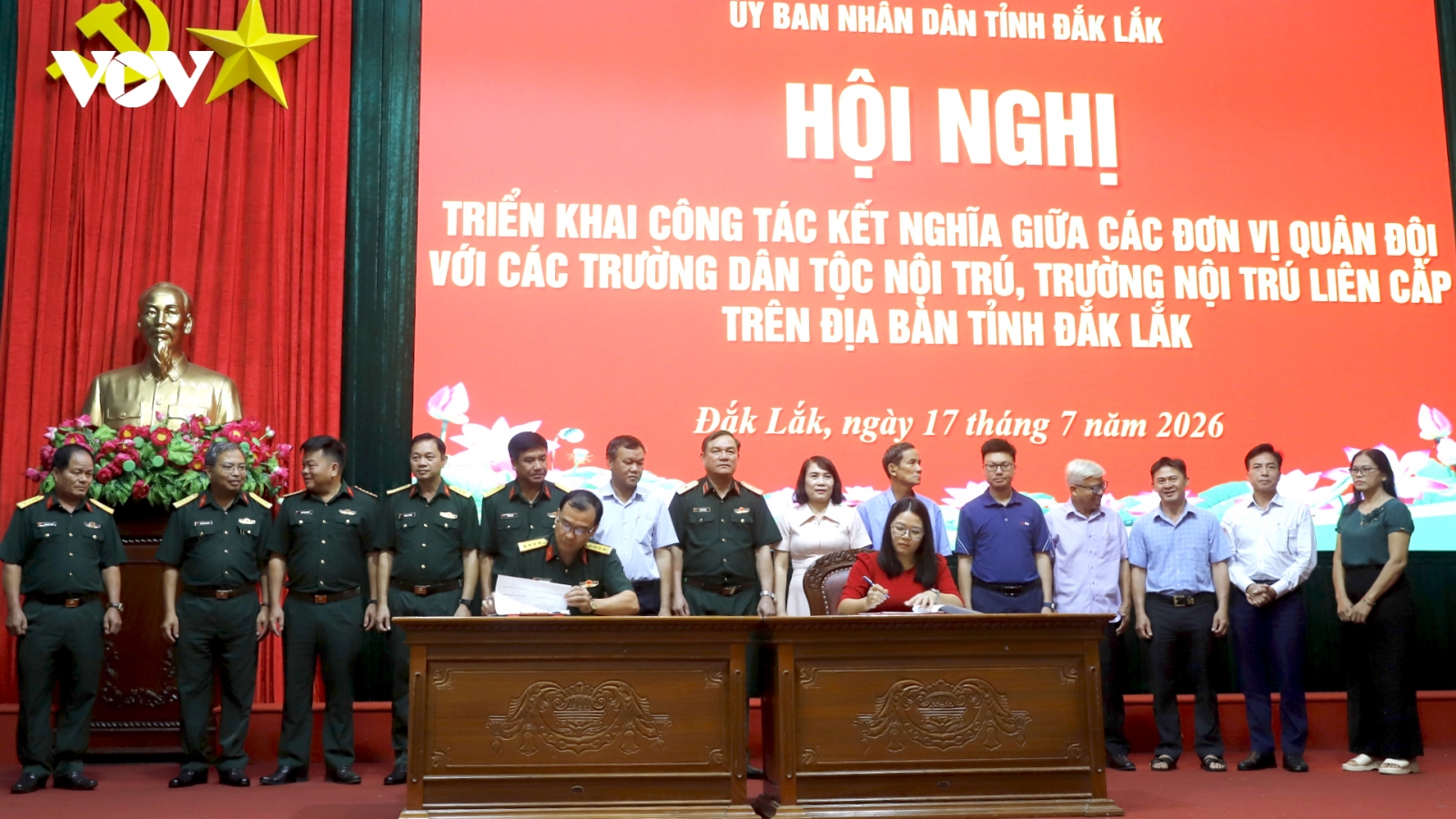 Đắk Lắk triển khai kết nghĩa giữa đơn vị quân đội với trường dân tộc nội trú