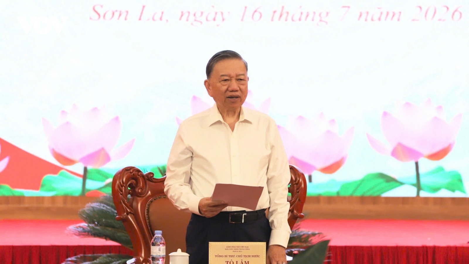 Tổng Bí thư, Chủ tịch nước Tô Lâm làm việc với Ban Thường vụ Tỉnh uỷ Sơn La