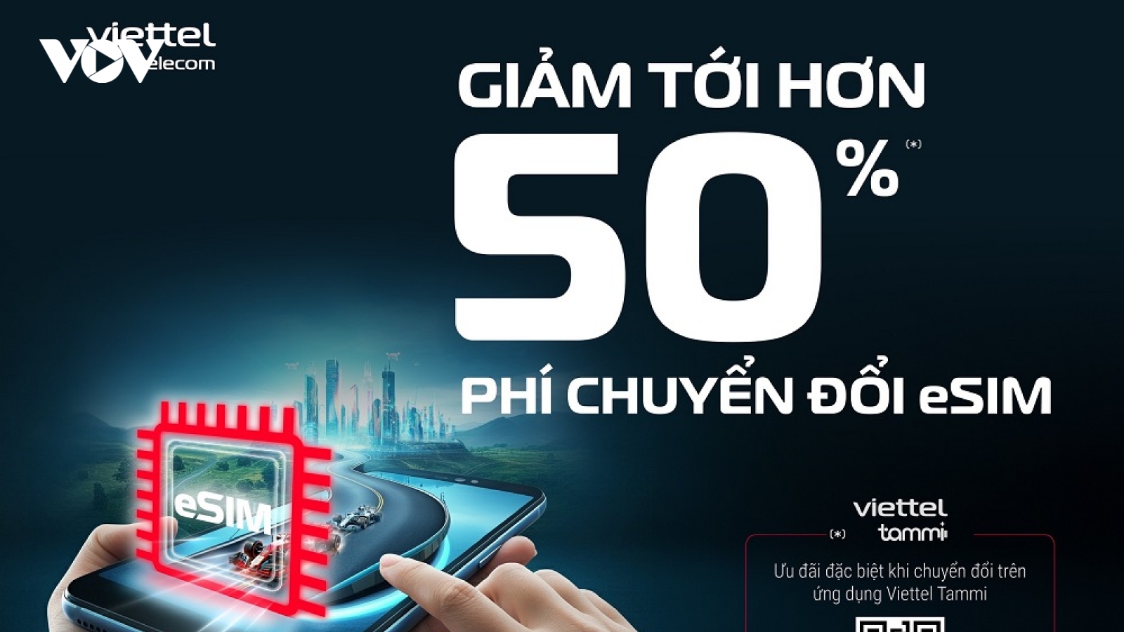 Viettel giảm hơn 50% phí chuyển đổi eSIM, ưu đãi cao trên ứng dụng Viettel Tammi