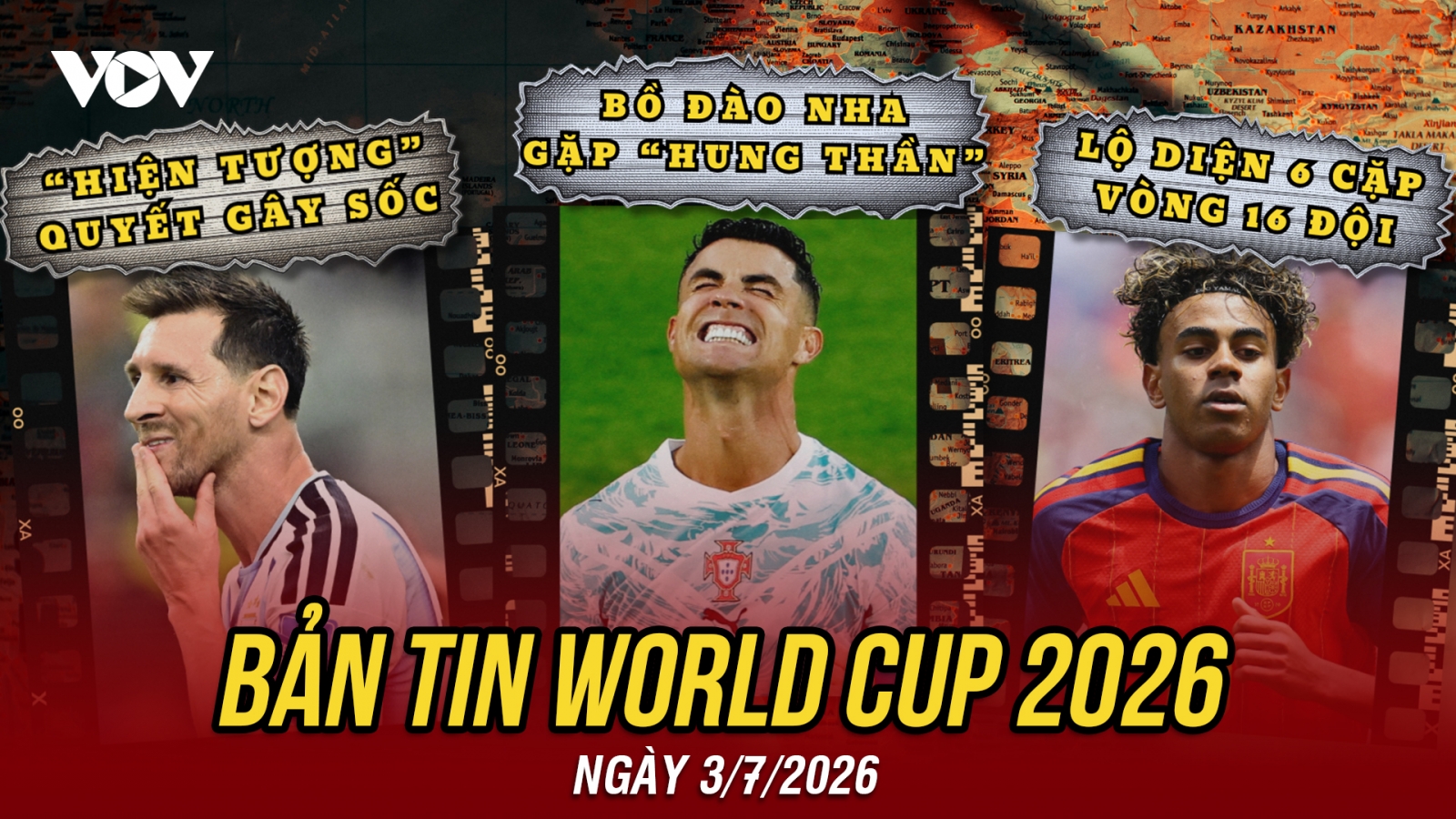 Bản tin World Cup 2026 hôm nay 3-7: Vòng 16 đội định hình, Ronaldo gặp "hung thần"