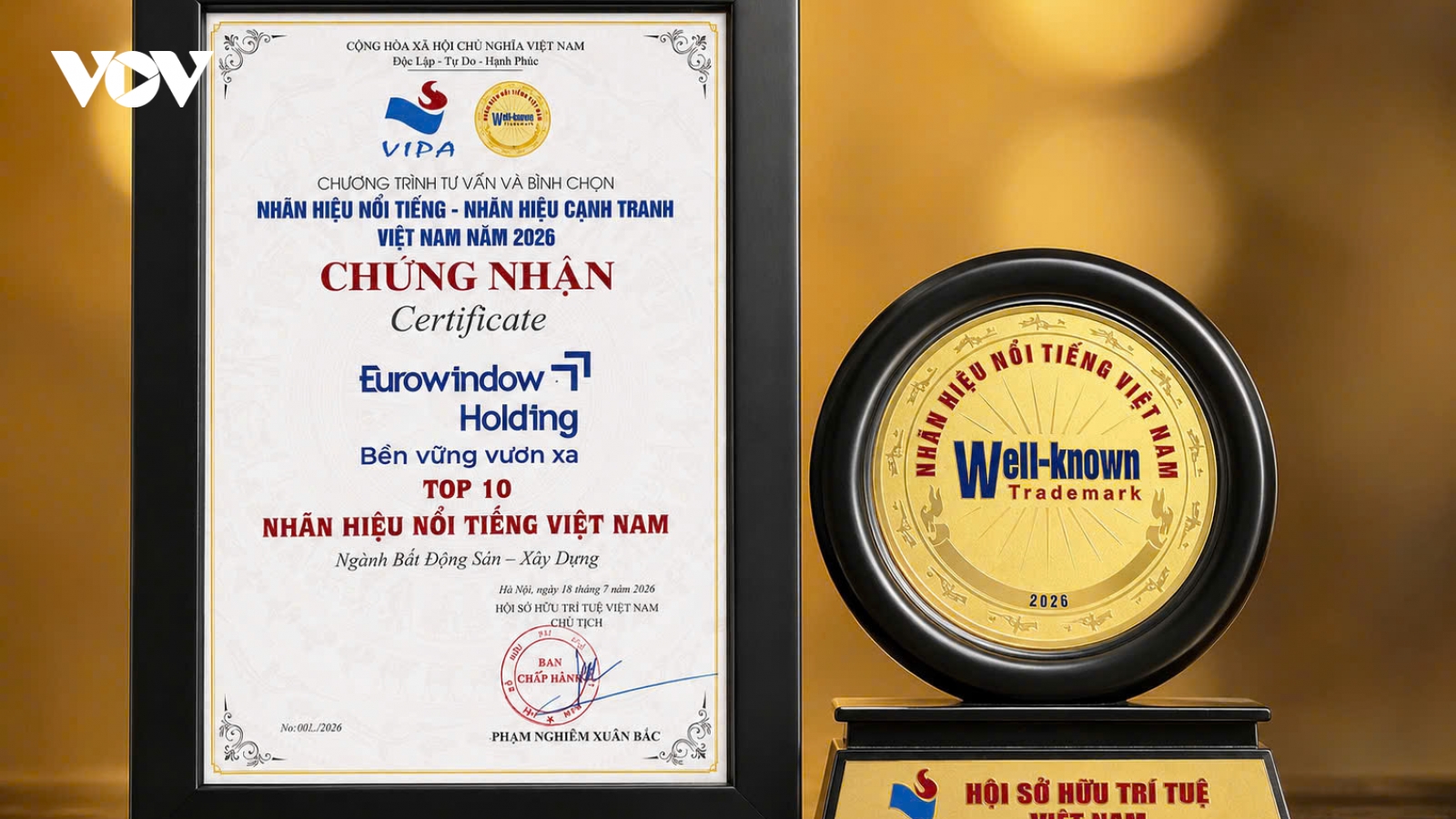 Eurowindow Holding - Top 10 Nhãn hiệu nổi tiếng Việt Nam 2026