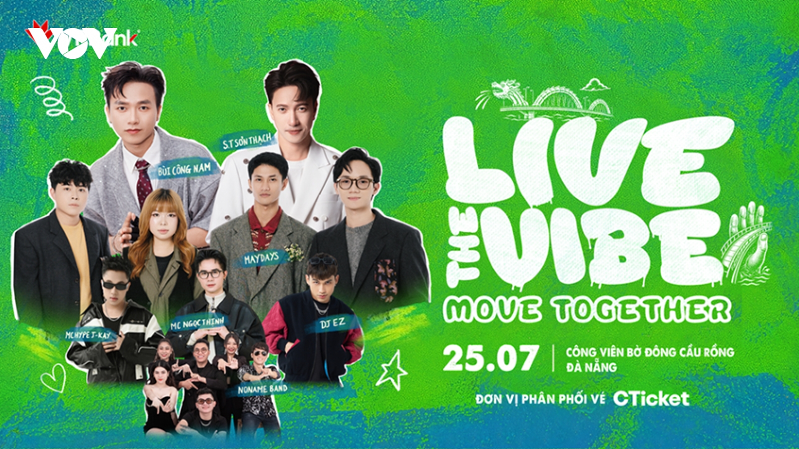 Dàn nghệ sĩ trẻ hội tụ tại đêm nhạc VPBank Live the Vibe - Move Together Đà Nẵng