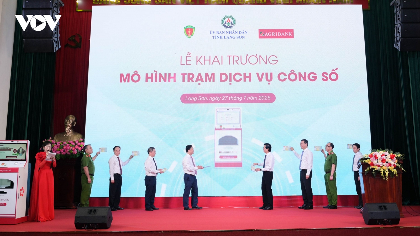 Agribank đồng hành cùng tỉnh Lạng Sơn ra mắt Trạm dịch vụ công số