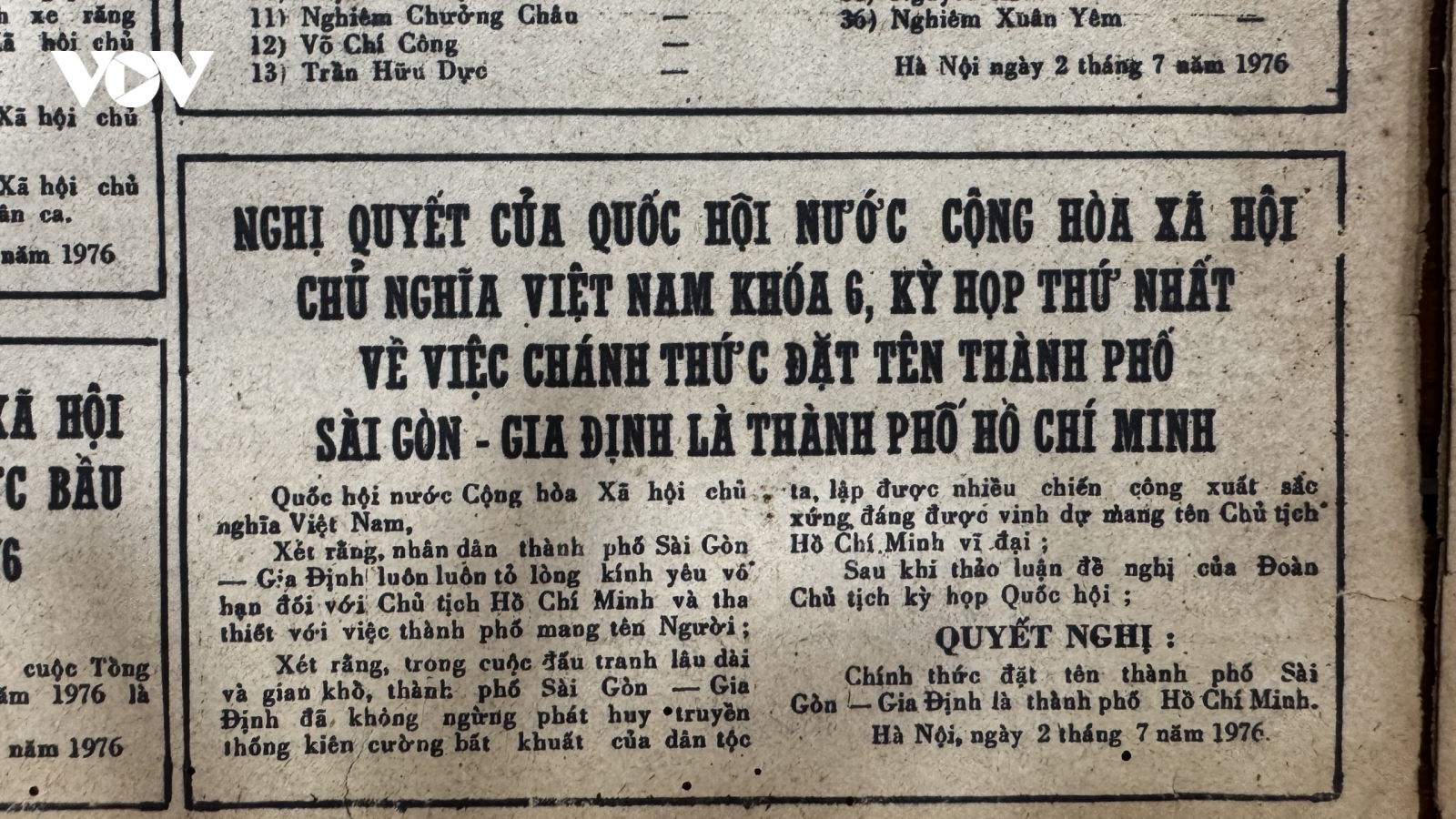 Từ Sài Gòn-Gia Định đến Thành phố Hồ Chí Minh-Một quyết nghị lịch sử