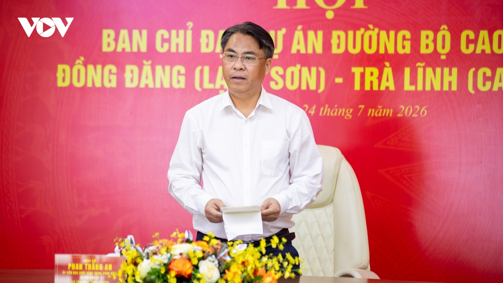 Cao tốc Đồng Đăng - Trà Lĩnh: Thống nhất trách nhiệm, không để chậm tiến độ