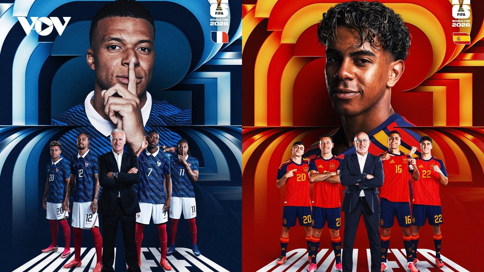 Từ EURO 2024 đến World Cup 2026: Đội hình Pháp và Tây Ban Nha thay đổi ra sao?
