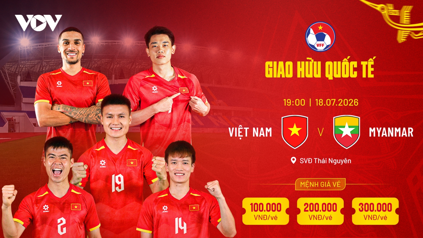 Người hâm mộ mua vé trực tiếp trận giao hữu ĐT Việt Nam vs Myanmar ở đâu?