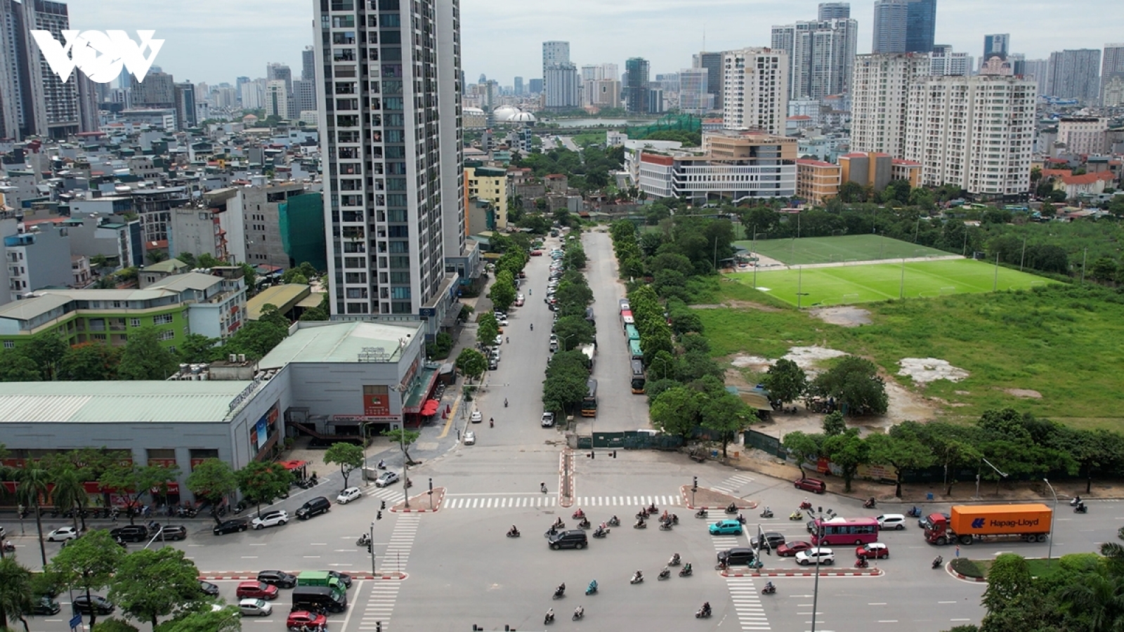 Cận cảnh tuyến đường nối Phạm Hùng - Lê Đức Thọ gần 10 năm vẫn dang dở