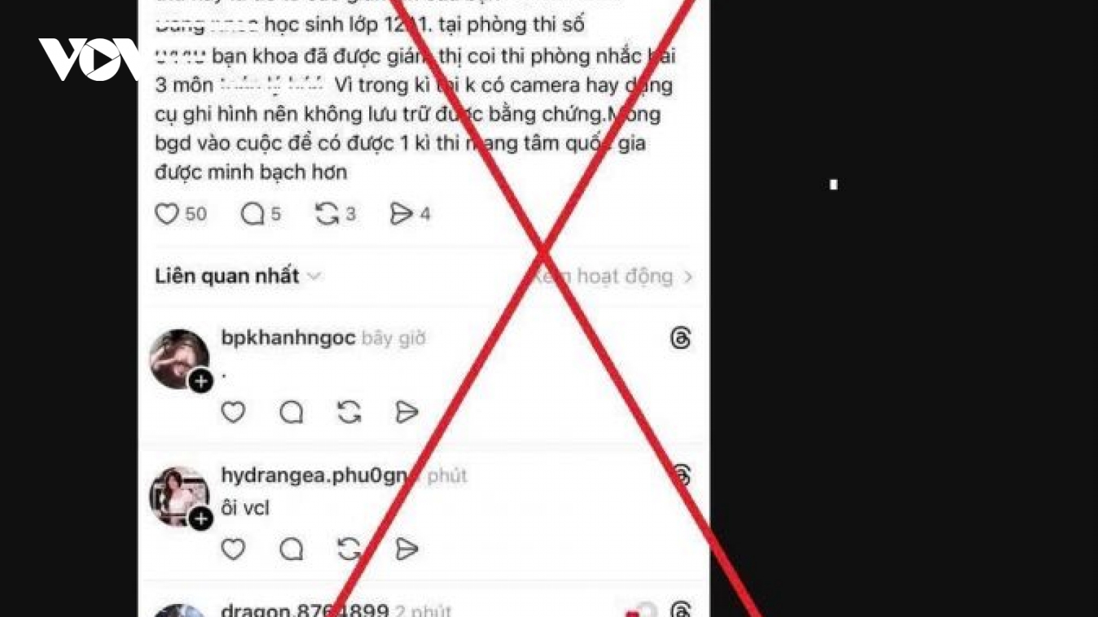 Công an xác minh thông tin tố gian lận thi THPT tại Ninh Bình không có căn cứ