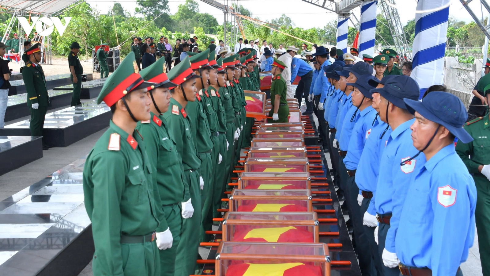 An Giang an táng 235 hài cốt liệt sĩ quân tình nguyện, chuyên gia Việt Nam