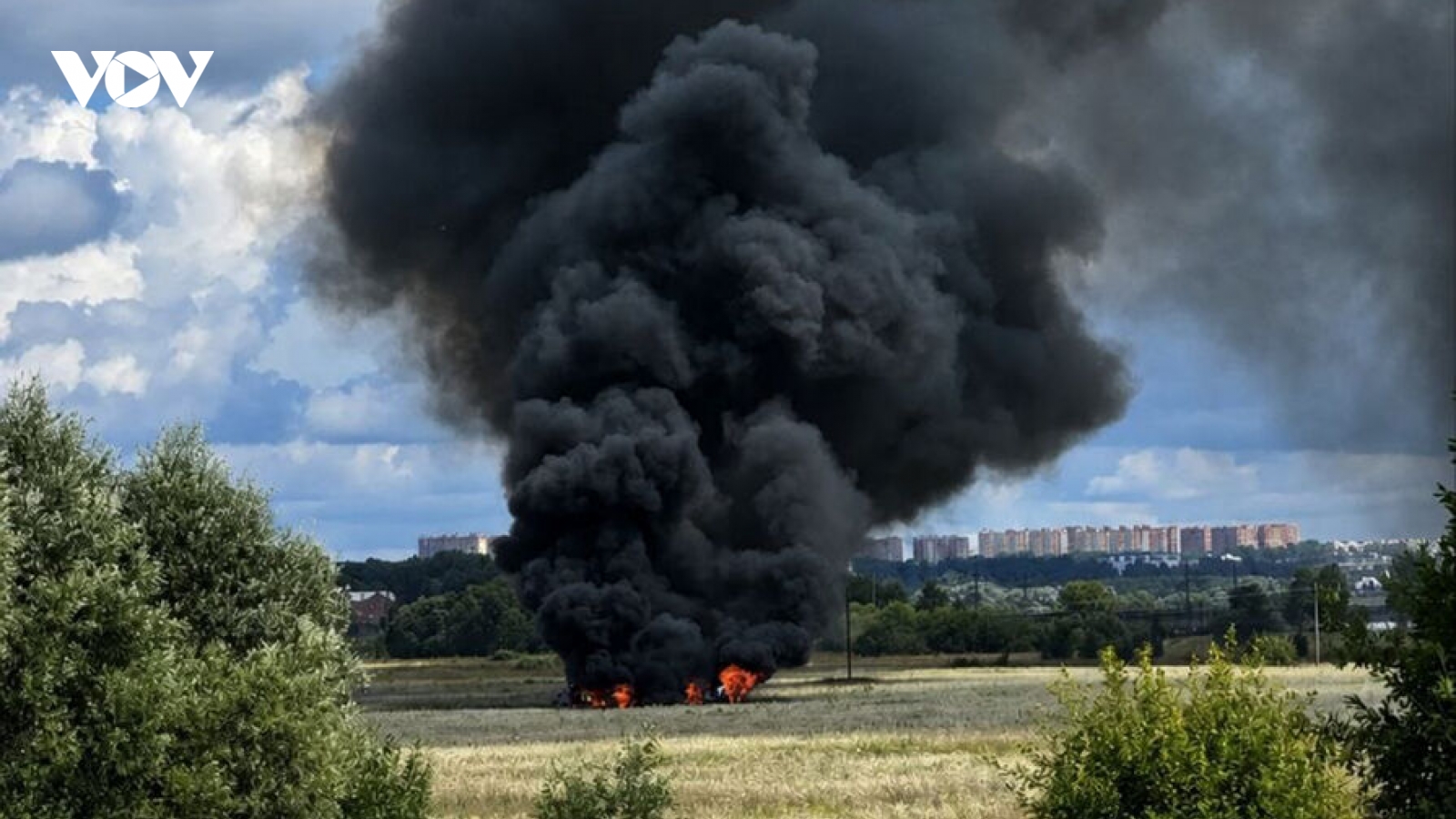 Tiêm kích nghi là Su-57 của Nga rơi tại Moscow