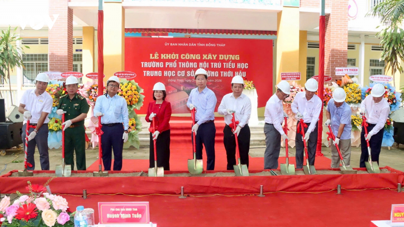 Khởi công thêm 2 trường phổ thông nội trú khu vực biên giới tại Đồng Tháp