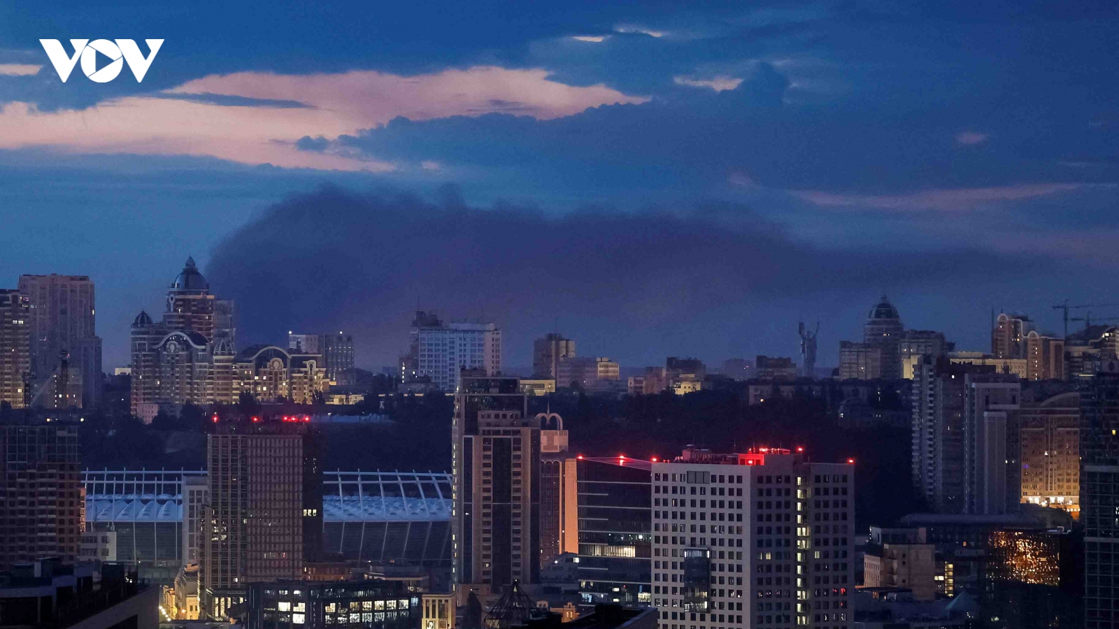 Nga phóng loạt tên lửa đạn đạo vào thủ đô Kiev của Ukraine