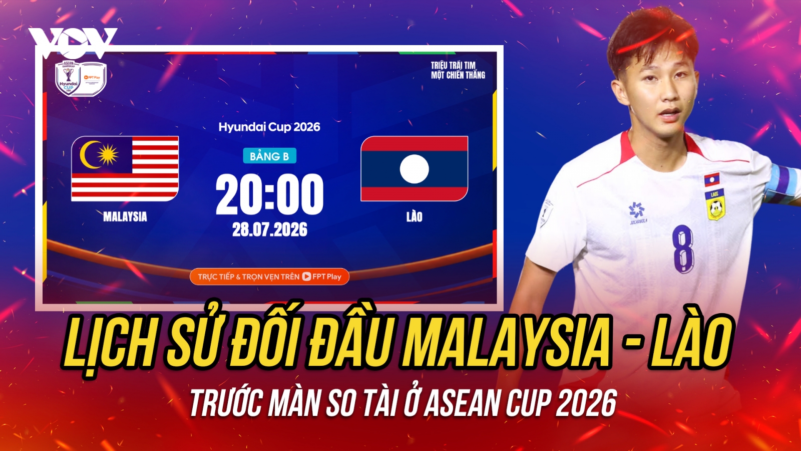 Lịch sử đối đầu Malaysia vs Lào trước màn so tài ở ASEAN Cup 2026