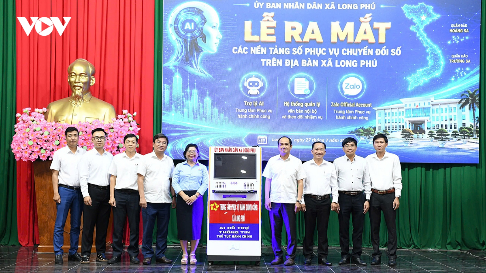 Xã Long Phú, thành phố Cần Thơ đưa AI vào phục vụ hành chính công