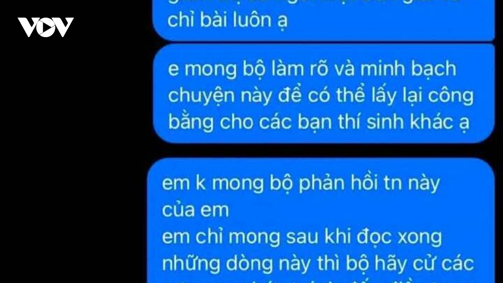 Xác minh phản ánh tiêu cực tại điểm thi ở Quảng Trị