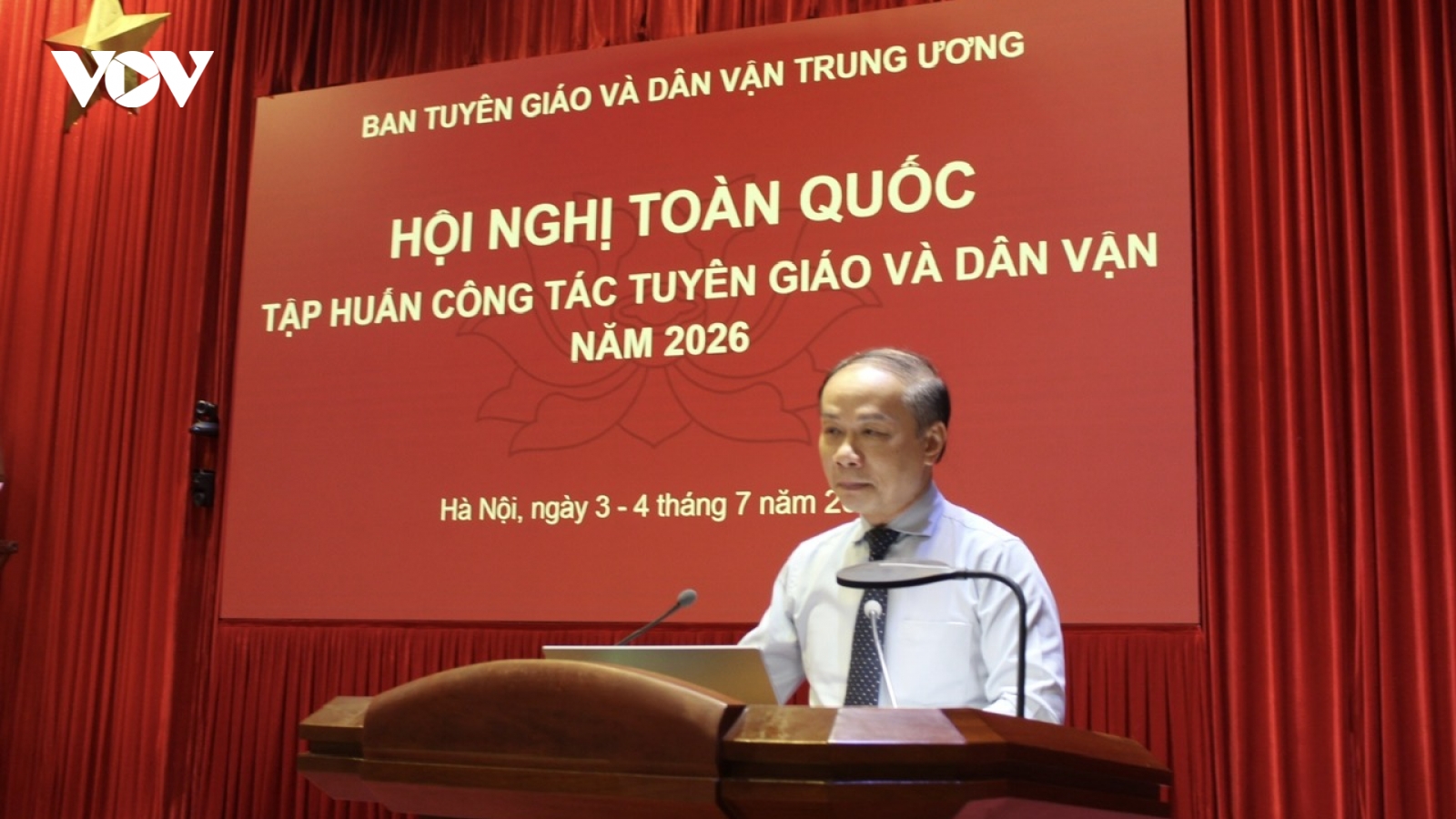 Khai mạc hội nghị toàn quốc tập huấn công tác tuyên giáo và dân vận năm 2026