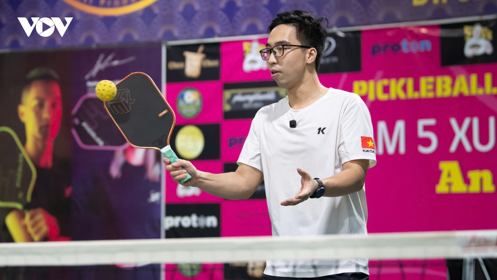 Cách phân chia đường đánh để phản tạt cú Speed up Backhand ở ô 2 trong Pickleball