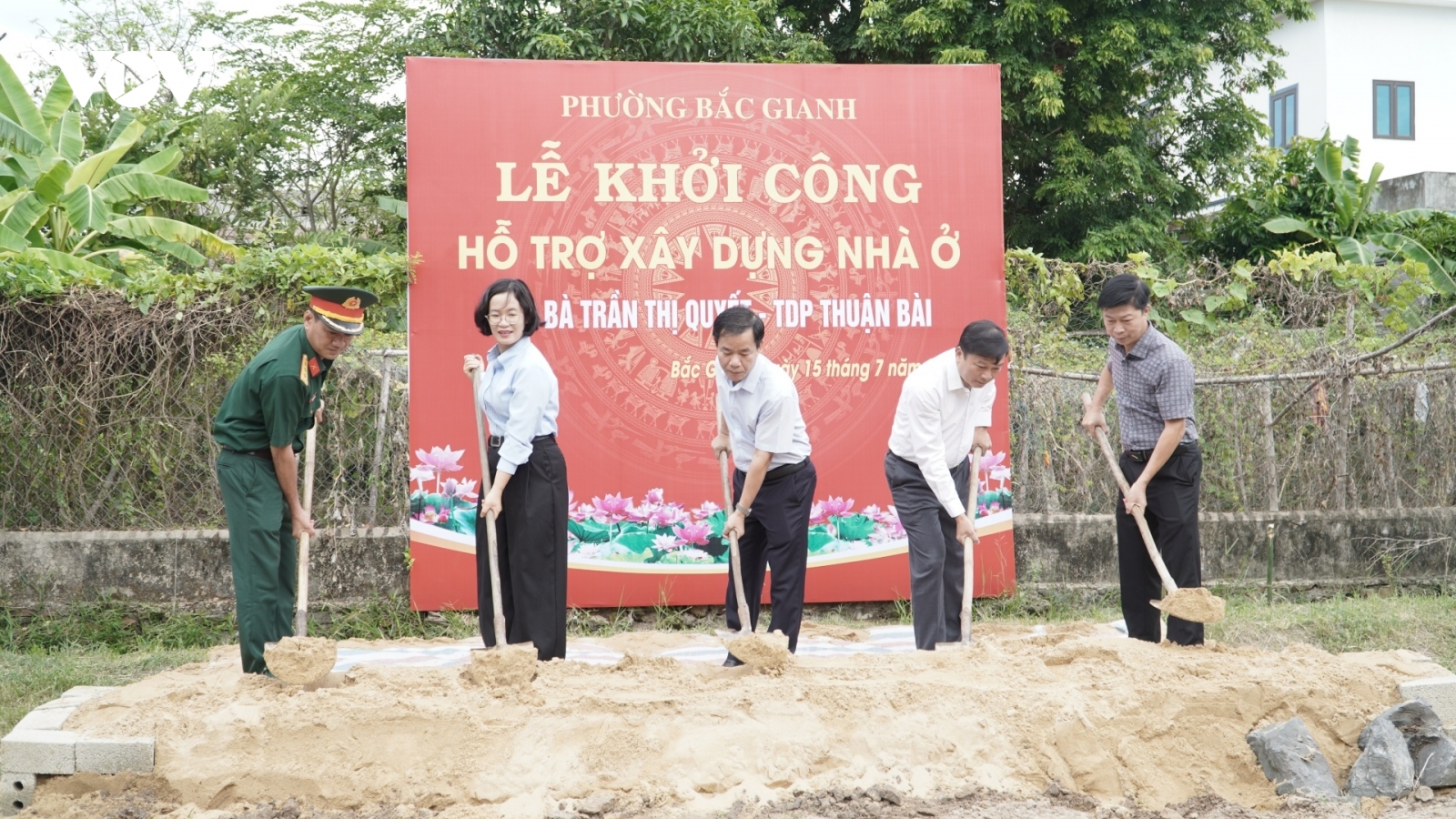 Quảng Trị đồng loạt khởi công nhà ở giúp người có công, nạn nhân chất độc hóa học