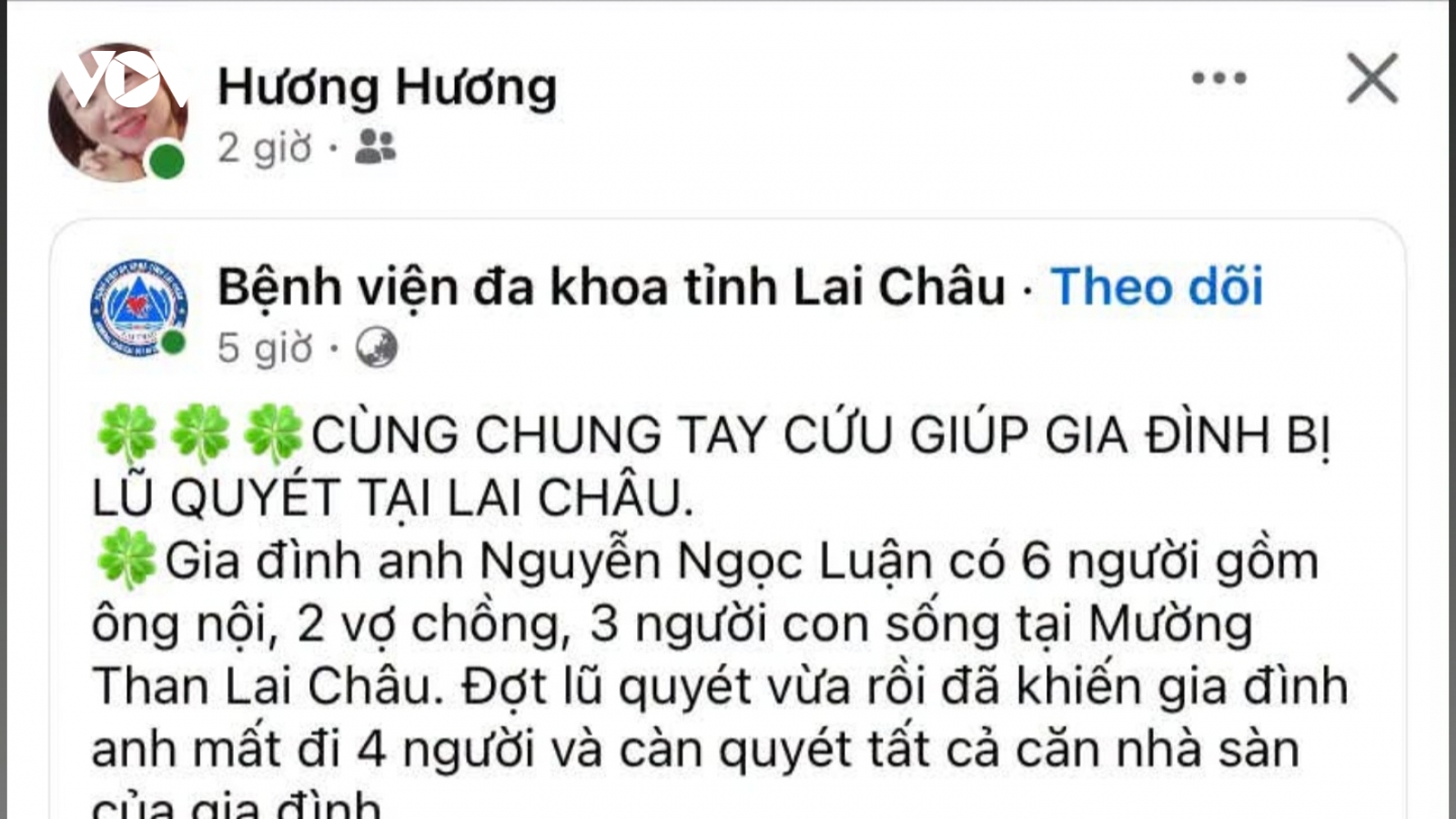 Cảnh báo giả mạo kêu gọi từ thiện hỗ trợ mưa lũ tại xã Mường Than, Lai Châu