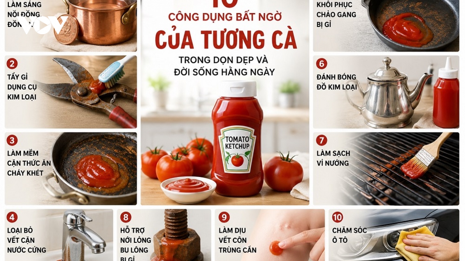 10 công dụng bất ngờ của tương cà mà không phải ai cũng biết