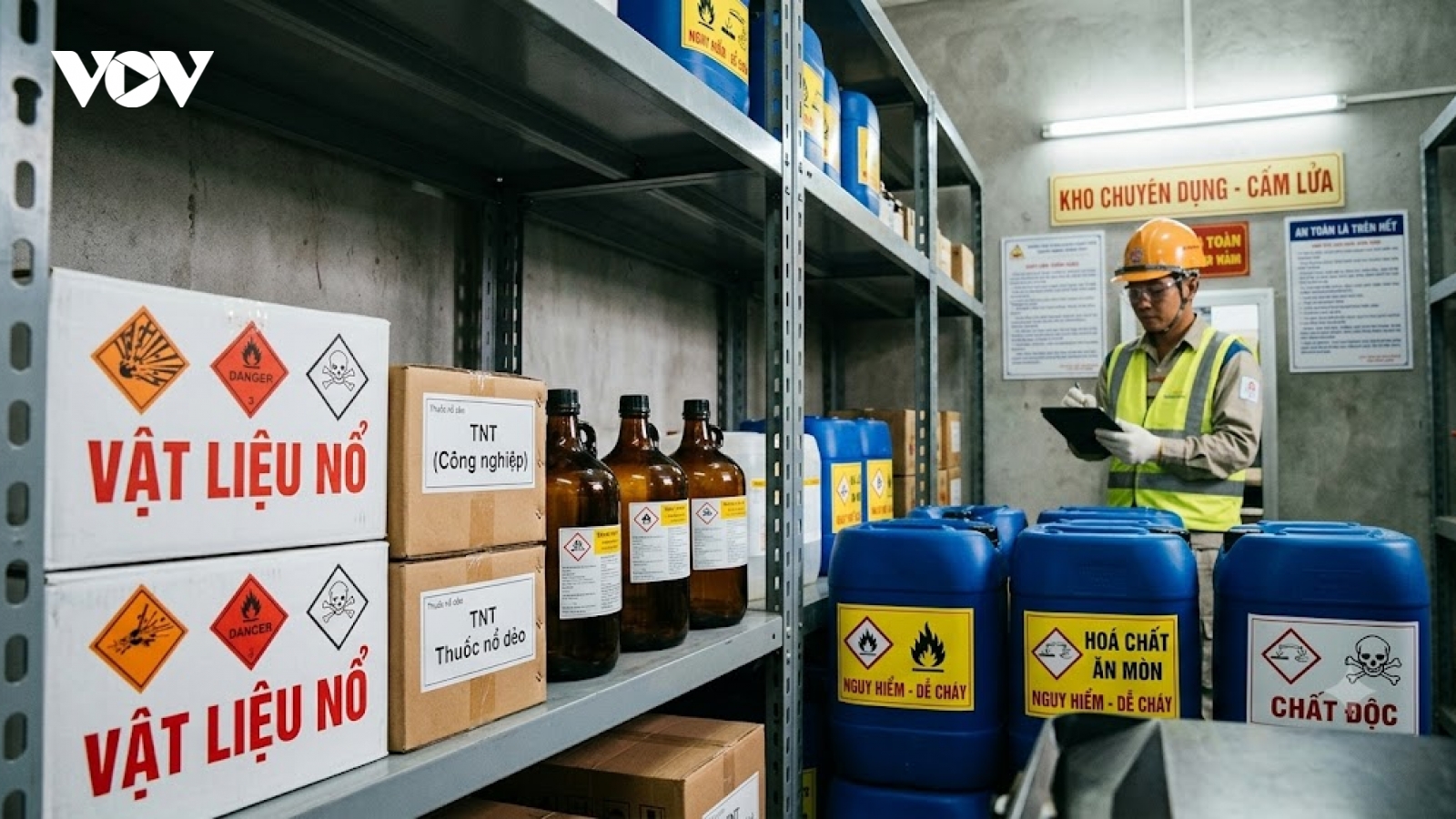 Vi phạm hành chính về hóa chất, vật liệu nổ bị phạt tiền lên đến 100 triệu đồng