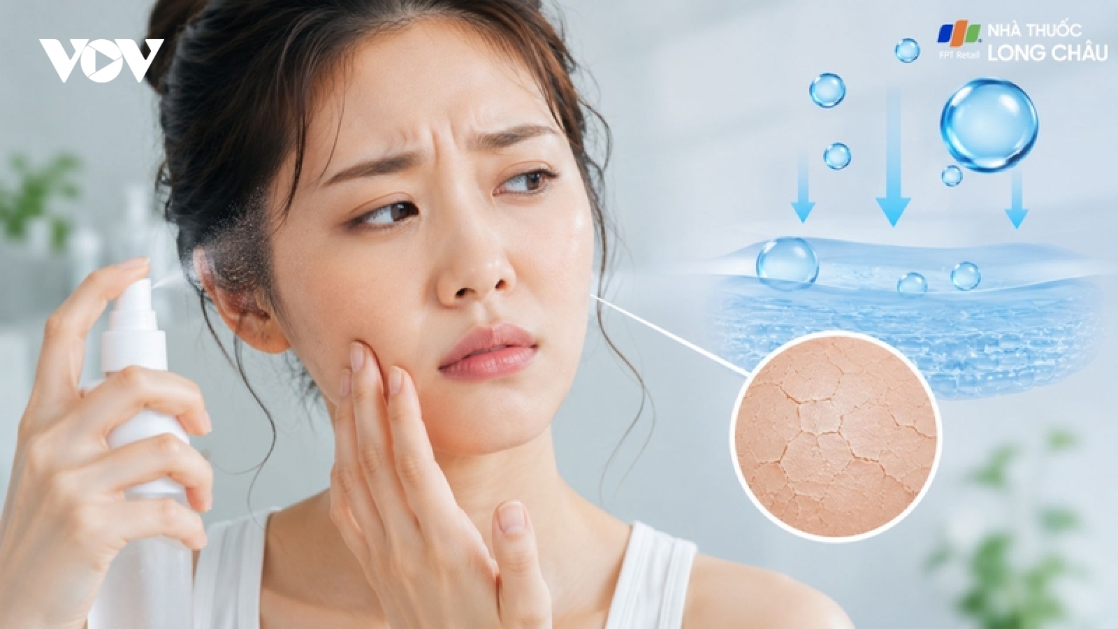 Vì sao xịt khoáng mỗi ngày nhưng da vẫn khô căng?
