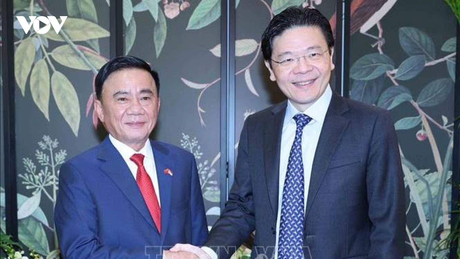 Thường trực Ban Bí thư Trần Cẩm Tú hội kiến Thủ tướng Singapore