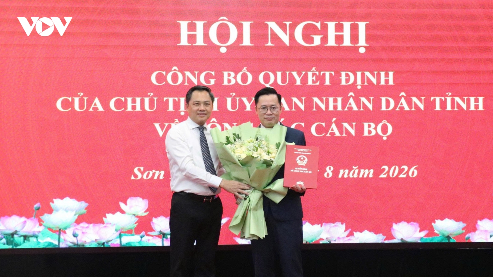 Sơn La công bố các quyết định về công tác cán bộ