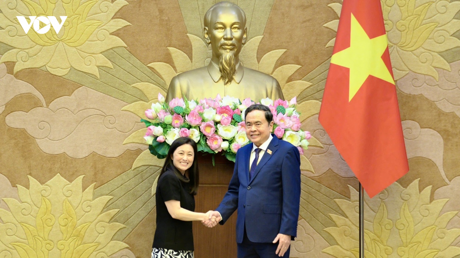 Chủ tịch Quốc hội Trần Thanh Mẫn tiếp Đại sứ Hoa Kỳ Jennifer Wicks
