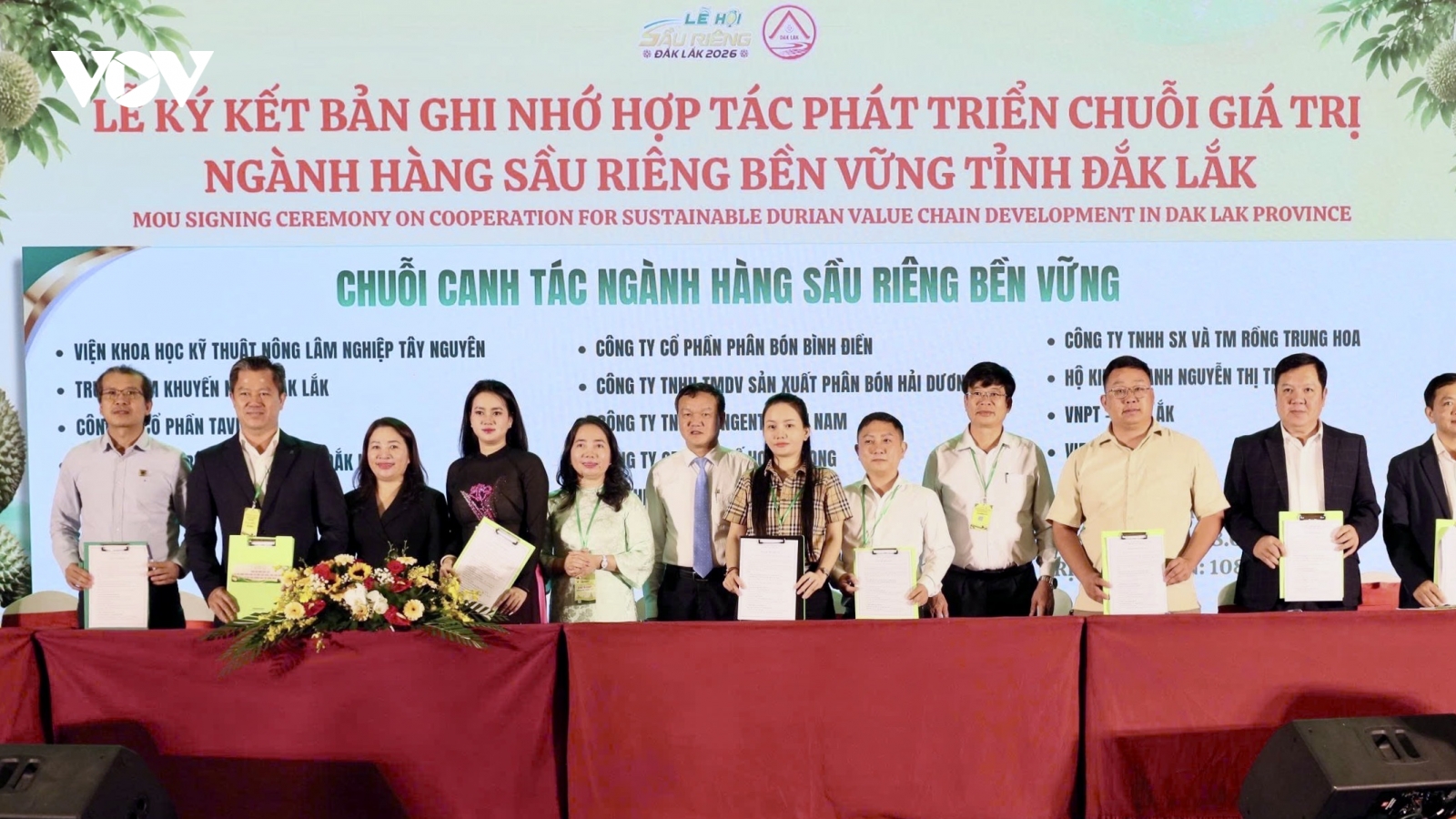Gần 9.000 tỷ đồng cam kết đầu tư vào chuỗi giá trị sầu riêng Đắk Lắk
