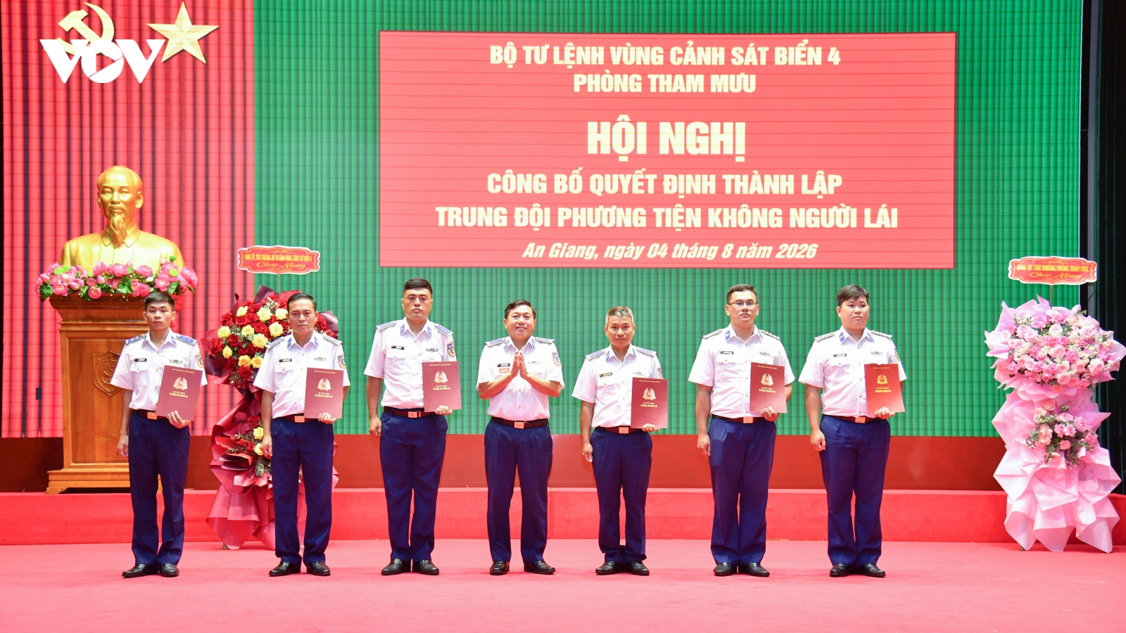 Bộ Tư lệnh Vùng Cảnh sát biển 4 thành lập Trung đội phương tiện không người lái