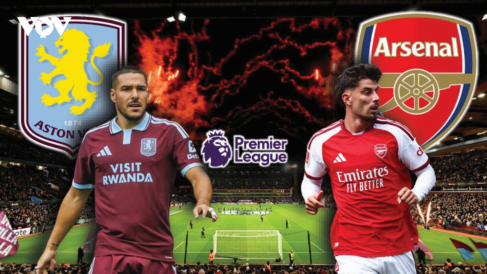 Dự đoán kết quả và đội hình ra sân trận Aston Villa vs Arsenal Ngoại hạng Anh