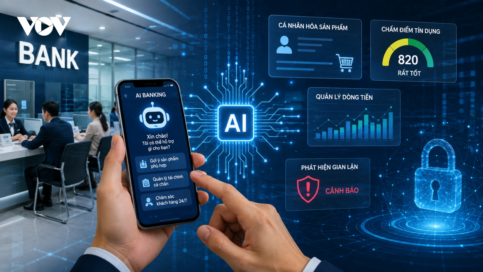 AI ngày càng đi sâu vào ngân hàng