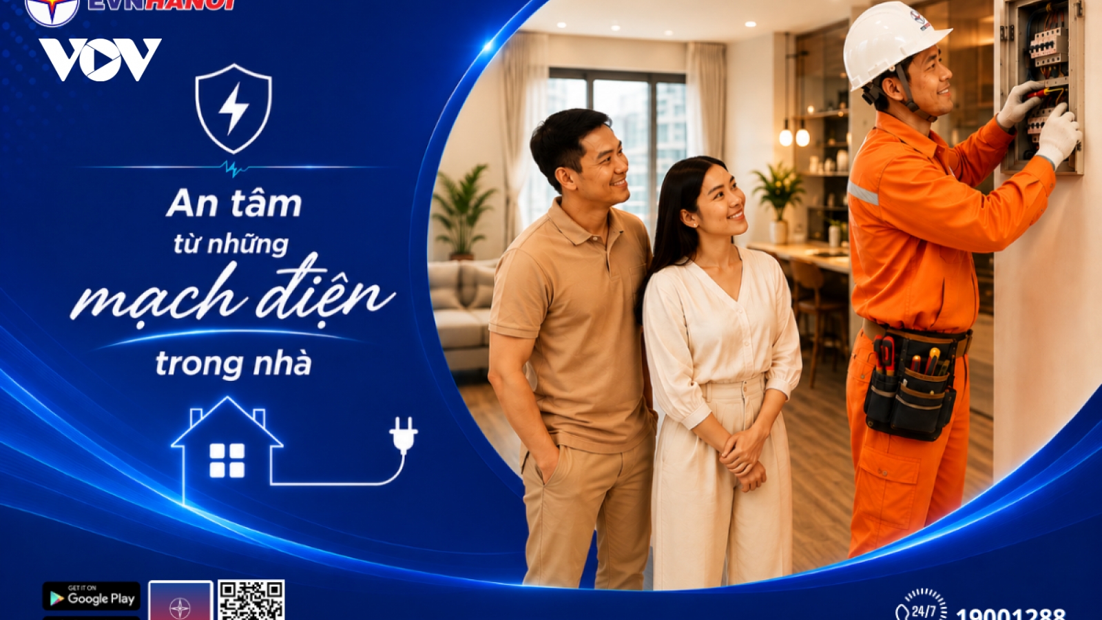 Dịch vụ kỹ thuật sau công tơ: EVNHANOI thêm một bước đồng hành cùng khách hàng