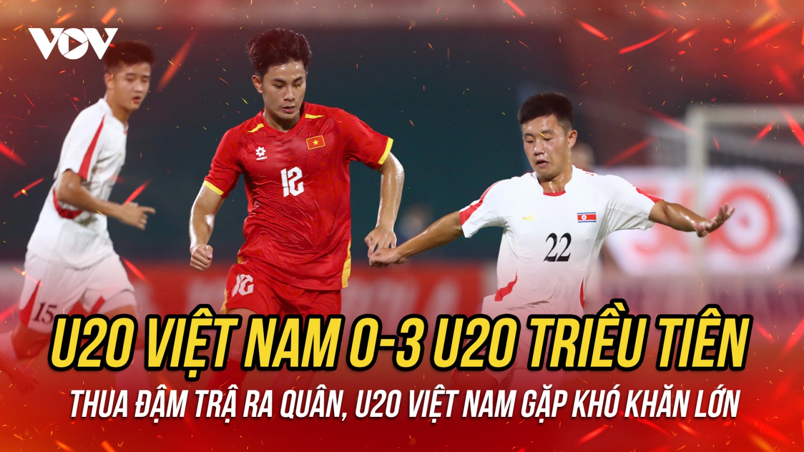 Kết quả vòng loại U20 châu Á 2027: U20 Việt Nam thua đậm U20 Triều Tiên