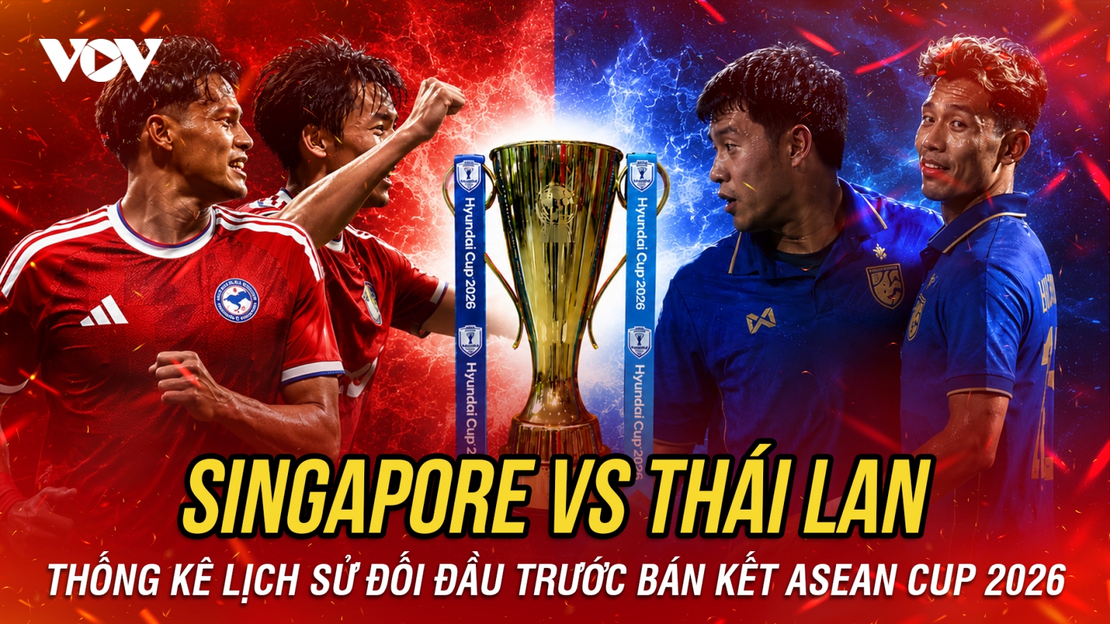 Lịch sử đối đầu Singapore vs Thái Lan trước bán kết ASEAN Cup 2026