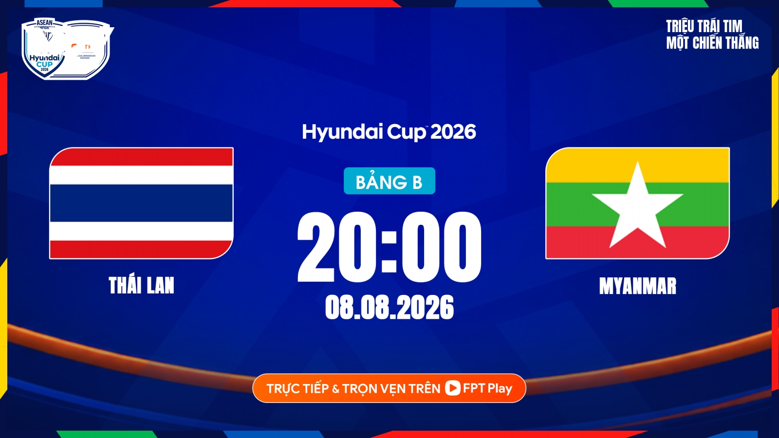 Lịch sử đối đầu Thái Lan vs Myanmar trước màn so tài ở ASEAN Cup 2026