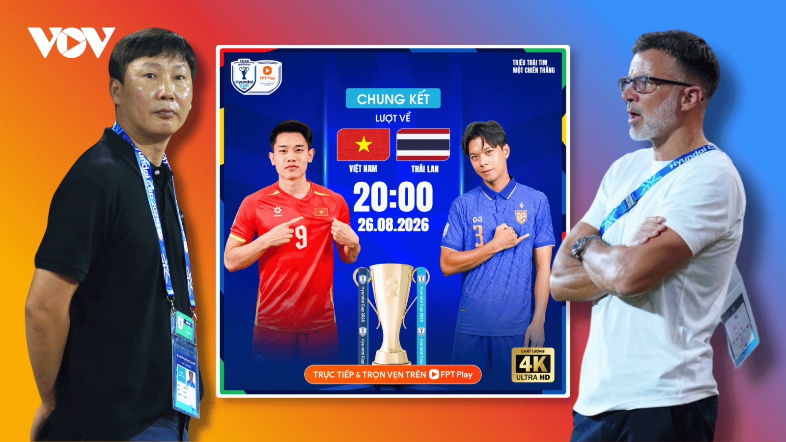 Link xem trực tiếp Việt Nam vs Thái Lan chung kết lượt về ASEAN Cup 2026