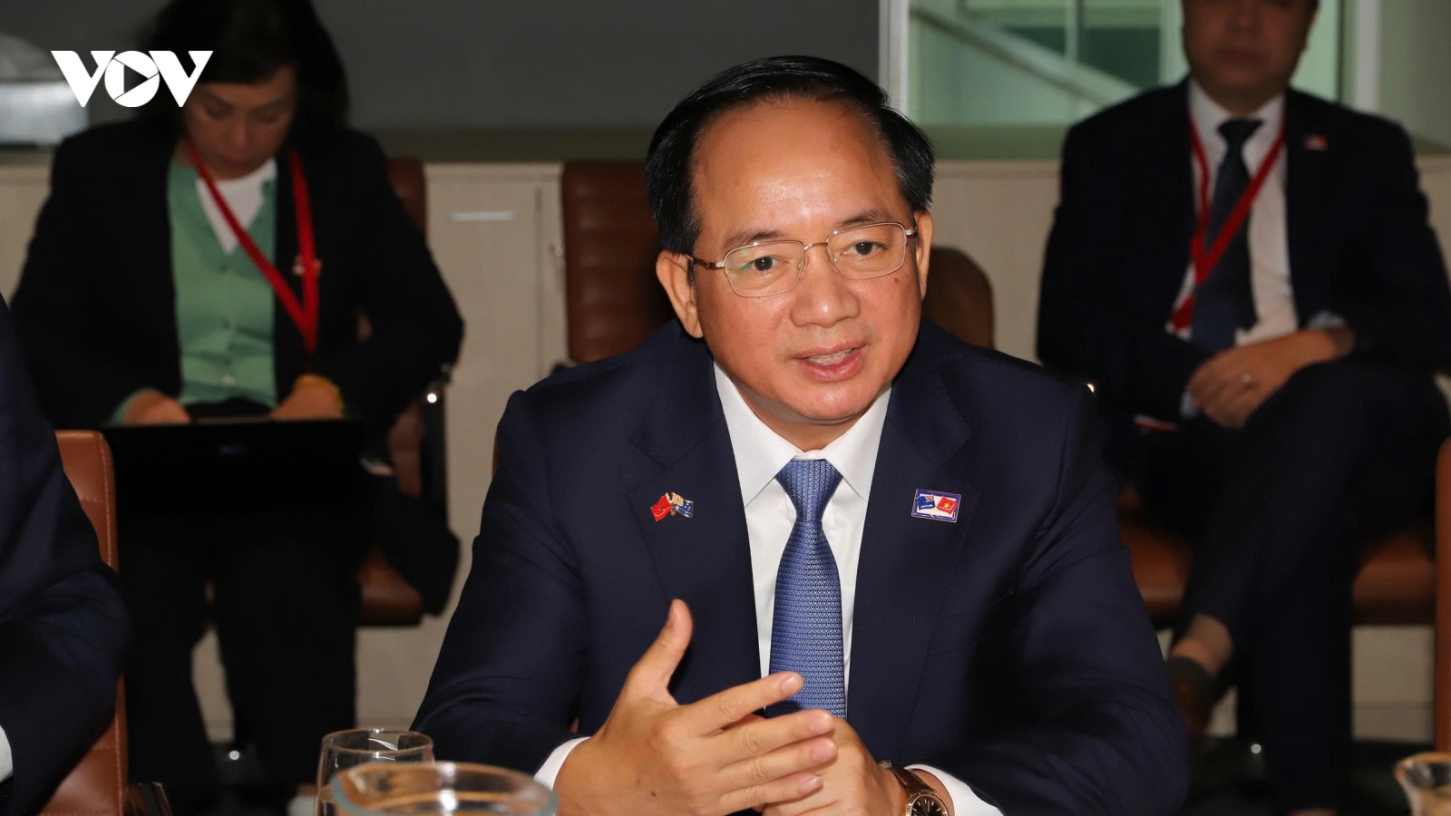 Trưởng Ban Tuyên giáo Trung ương Trịnh Văn Quyết thăm Đài ABC