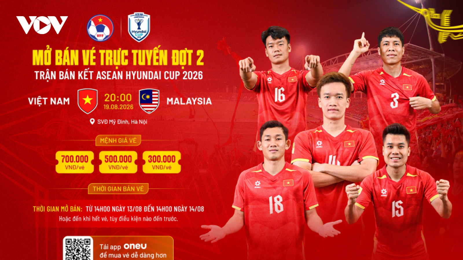 VFF ra thông báo mới về vé trận bán kết ASEAN Cup 2026 ĐT Việt Nam vs ĐT Malaysia