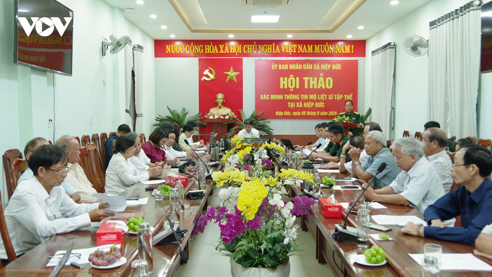 Xác minh thông tin 17 hài cốt nghi là mộ liệt sĩ tập thể tại xã Hiệp Đức