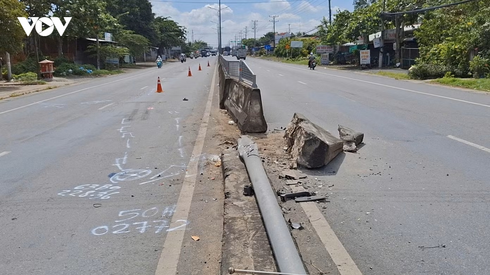 Tai nạn liên hoàn trên Quốc lộ 1, một người tử vong