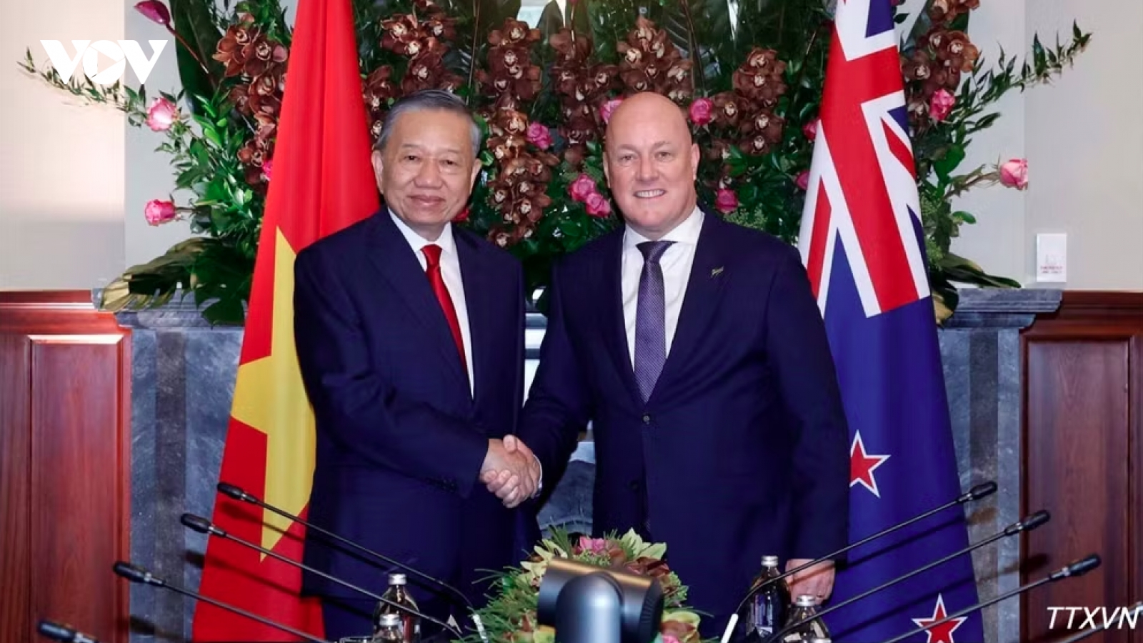 Tổng Bí thư, Chủ tịch nước Tô Lâm hội đàm với Thủ tướng New Zealand